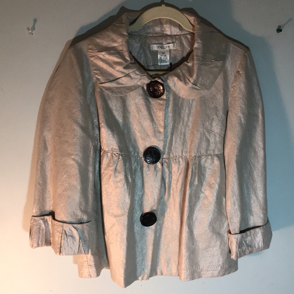 Vertigo Paris metallic linen jacket